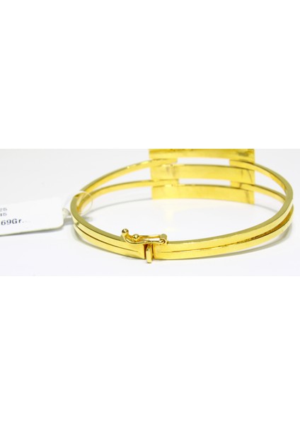 14 Ayar Altın 3 Sıralı Kaburga Kelepçe Bilezik 8.69 gr indirimleri