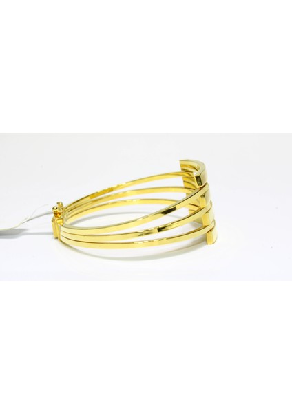 14 Ayar Altın 4 Sıralı Kaburga Kelepçe Bilezik 10.33 gr fırsatları