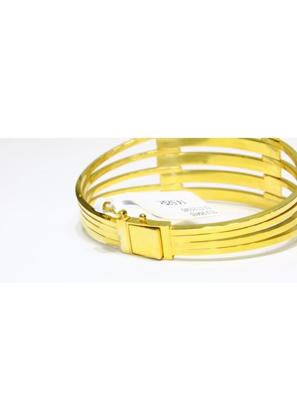 14 Ayar Altın 5 Sıralı Kaburga Kelepçe Bilezik 14.52 gr indirimleri