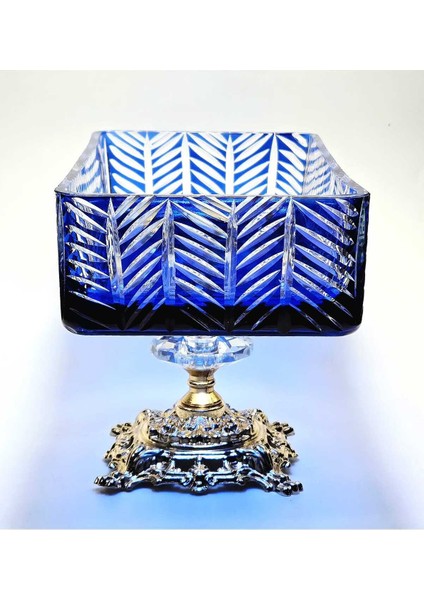 El Yapımı Kristal Paris Desenli Baton Dekoratif Sunumluk Sofra Sunum Kasesi modelleri