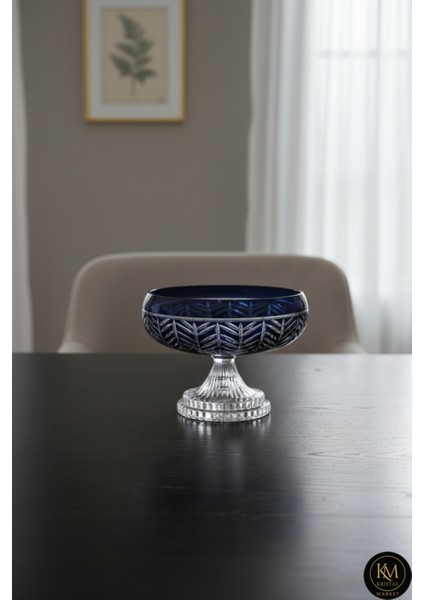 28CM Kristal Dekor Kase Paris Sofra Sunum Kasesi