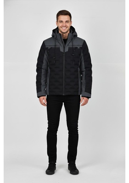 Erkek Kapüşonlu Spor Mont Regular Fit 3331 BGL-ST04899