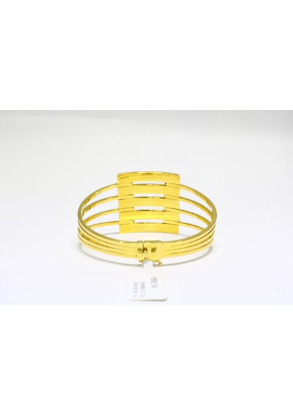 14 Ayar Altın 5 Sıralı Kaburga Kelepçe Bilezik 15.35 gr modelleri