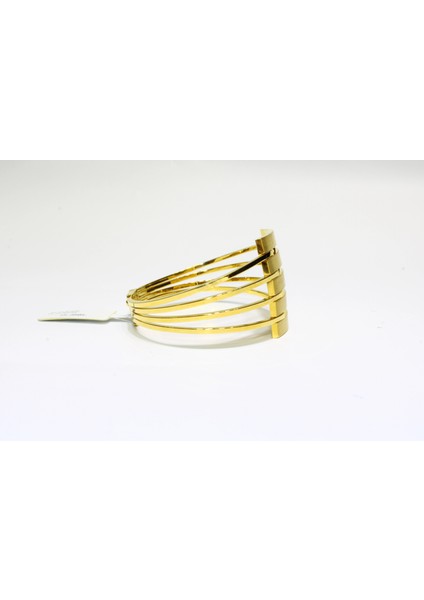 14 Ayar Altın 5 Sıralı Kaburga Kelepçe Bilezik 15.35 gr fırsatları