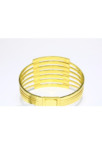 14 Ayar Altın 7 Sıralı Kaburga Kelepçe Bilezik 20.73 gr fırsatları