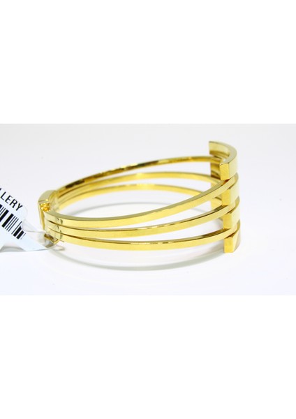 14 Ayar Altın 4 Sıralı Kaburga Kelepçe Bilezik 10.26 gr modelleri