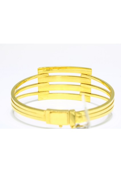 14 Ayar Altın 4 Sıralı Kaburga Kelepçe Bilezik 10.26 gr fırsatları