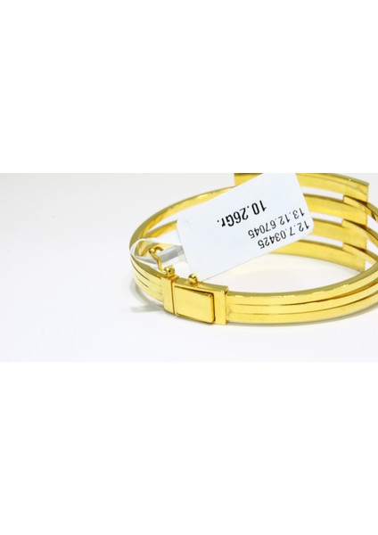 14 Ayar Altın 4 Sıralı Kaburga Kelepçe Bilezik 10.26 gr indirimleri