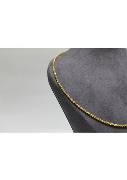 14 Ayar Altın Halat Modeli Zincir Kolye 3.47 gr modelleri