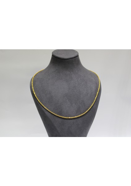 14 Ayar Altın Halat Modeli Zincir Kolye 3.67 gr