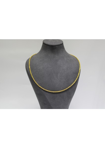 14 Ayar Altın Halat Modeli Zincir Kolye 5.11 gr