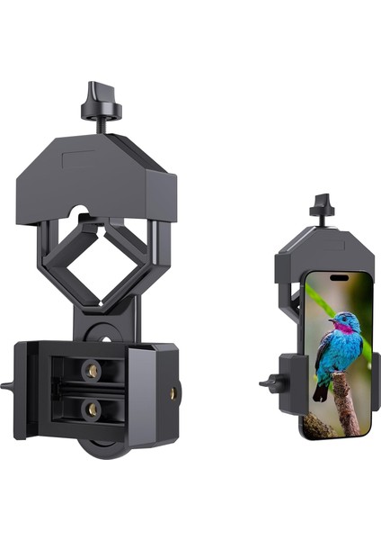 Evrensel Cep Telefonu Tutucu, Dürbün, Monoküler Spektivler, Teleskop ve Mikroskoplarla Uyumlu, Neredeyse Tüm Akıllı Telefonlar Için Uygun