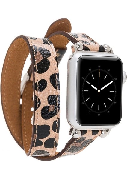 Mulvxurg URG02 Apple Watch Uyumlu Deri Kordon 38-40-41MM Ferro Dt LE02N (Mulvix)