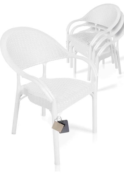 Bambu Balkon Bahçe Masa Takımı 4 Kişilik 70X70 Masa 4 Adet Bambu Koltuk Beyaz fırsatları