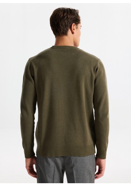 Gmg Fırenze Bisiklet Yaka Regular Fit Haki Erkek Kazak GU25MFW04018 indirimleri