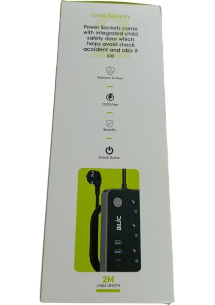 Termal Korumalı Hızlı Şarj Destekli Çoklu Priz (3 Priz + 2 USB + 1 Type-C) fırsatları