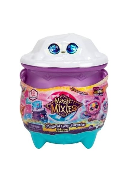 Mixies Büyülü Mücevher Sürpriz Kazan: Ay. Yeni Pırıltılı Gözlerle! Fizzing Cauldron&apos;dan Mixie Peluşunu Ortaya Çıkarın ve 2 Büyülü Ay Taşı Sürprizini Keşfedin! Stiller Değişebilir modelleri