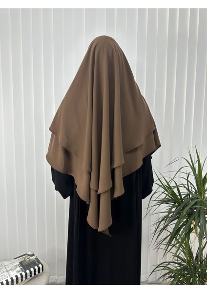 Iki Katlı Hazır Sufle Esarp Medine Ipegi Hac ve Umre Için Uygundur Kahve fırsatları