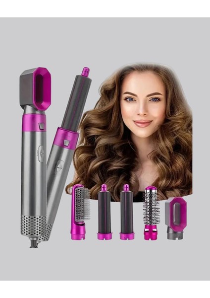 Buğz 5’i 1 Arada Saç Şekillendirme Seti Negatif Iyon Teknolojili ve Hızlı Kurutmalı indirimleri