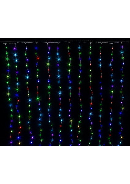 Perde LED 240 Ledli 8 Fonksiyonlu Dekor Lambası Rgb modelleri