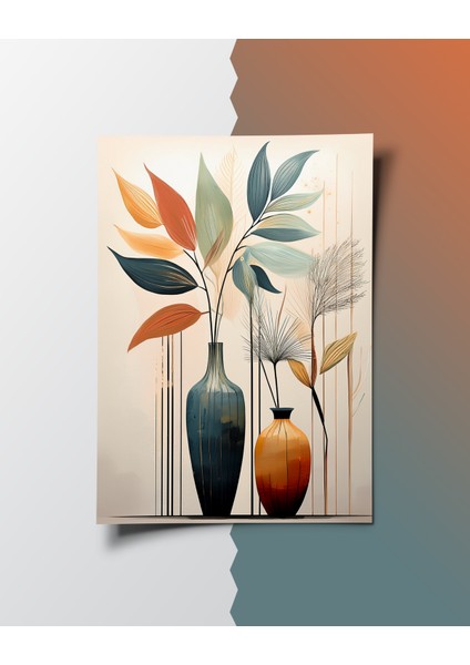 Çerçevesiz Poster Vazo ve Bitki Temalı Dijital Baskı Poster, Ev, Ofis, Salon Dekorasyo, Çerçeve Için Poster fiyatları