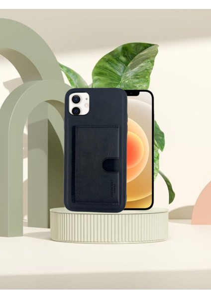 Iphone Hakiki Deri Dikişli Karlıklı Standlı Kılıf Iphone 11