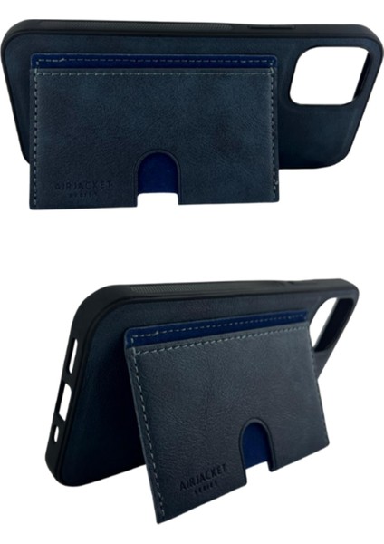 Iphone Hakiki Deri Dikişli Karlıklı Standlı Kılıf Iphone 11 modelleri