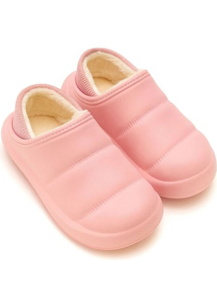 Peluş Içi Yünlü Kışlık Panduf Pembe Çocuk Ev Terliği modelleri