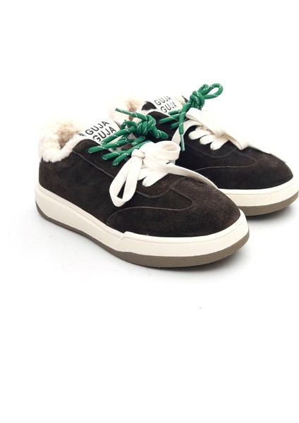 25K372-2 Kadın Süet Deri Içi Kürklü Sneaker Ayakkabı fırsatları