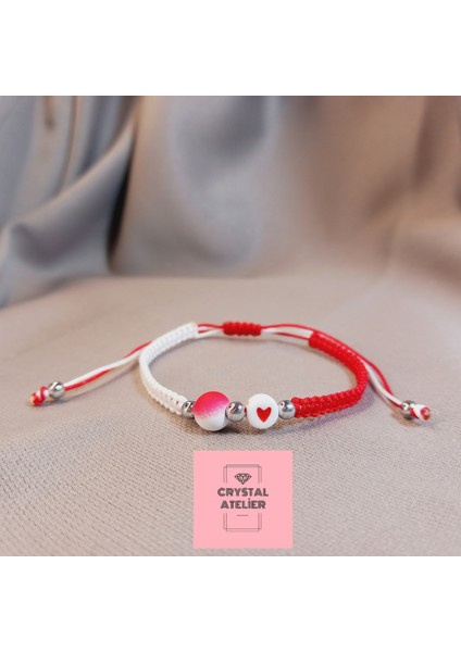 Türkiye Milli Takım Dorikalı Kalpli Top Boncuklu Makrome Taraftar Bileklik – El Yapımı Unisex Takı - Makrome Bileklik - Türkiye Bileklik - Taraftar Bileklik - Kalpli Bileklik fiyatları