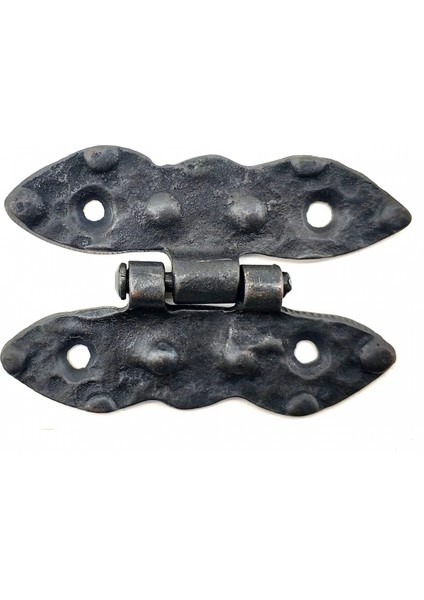 Antika Tarz Dekoratif Pirinç Bodur Menteşe - 75x50 mm, Oksit