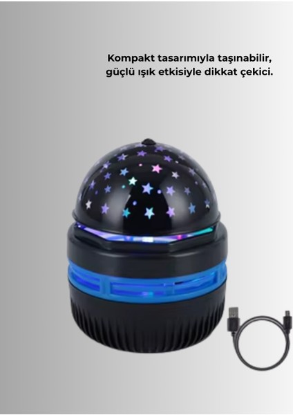 Usb’li Yıldız Projektör Lamba – Döner Galaxy Işık Şovu Çocuk ve Yetişki - N157J595-M29 fırsatları