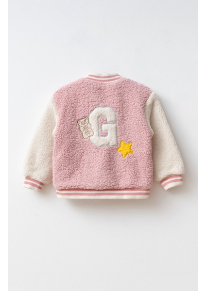 Çocuk Polar Kolej Ceket -Pudra fiyatları