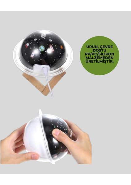 Gece Lambası Özellikli Taşınabilir Nemlendirici ve Aromaterapi Cihazı USB Giri? - N042J933-M82 modelleri