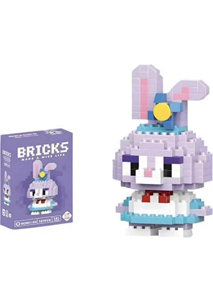 Bricks Sevimli Karakterler 3D Yapboz My Melody Stella Lou