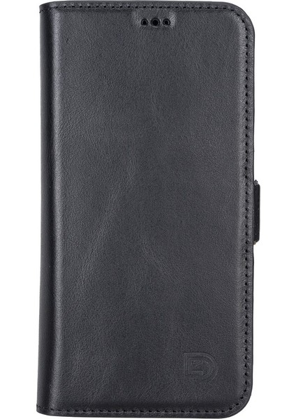 Apple iPhone 13 Uyumlu Deri Cüzdanlı Kılıf Rustik Siyah fiyatları