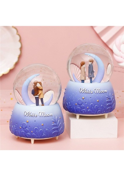 White Moon Büyük Boy Püskürtmeli Işıklı Müzikli Kar Küresi fiyatları