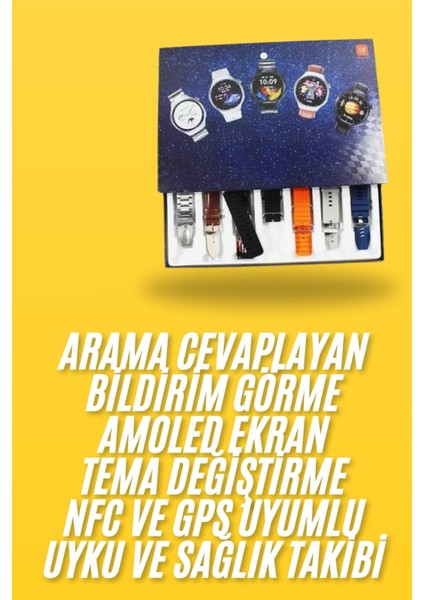 7 Kordonlu Akıllı Saat Siyah Kasa Dokunmatik Ekran Uyku ve Sağlık Takibi - M692R564-K35692 fiyatları