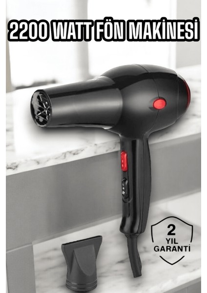 Soğuk ve Sıcak Üfleme Özellikli Ac Motorlu Saç Kurutma Makinesi - M185B802-N03185