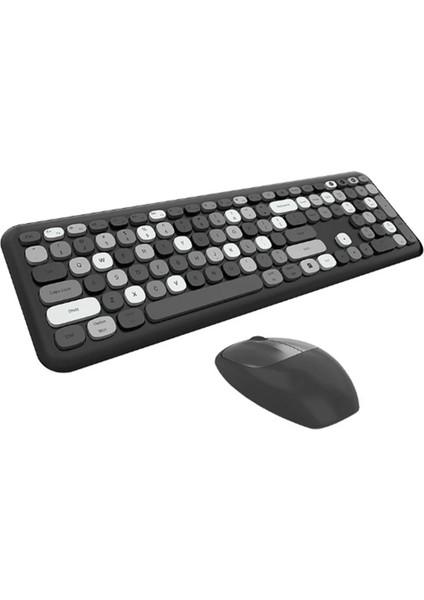 Mofii NO666 Siyah Gri Klavye Mouse Set
