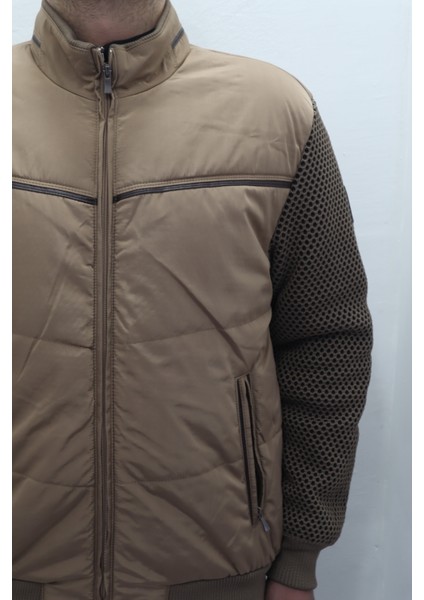 Fistan Store Erkek Hakim Yaka Spor Kesim Normal Kalıp Kolları Çelik Örgü Kışlık Mont fiyatları