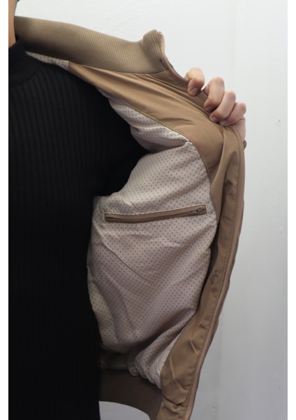 Fistan Store Erkek Hakim Yaka Spor Kesim Normal Kalıp Kolları Çelik Örgü Kışlık Mont fırsatları