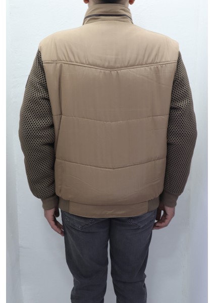 Fistan Store Erkek Hakim Yaka Spor Kesim Normal Kalıp Kolları Çelik Örgü Kışlık Mont indirimleri