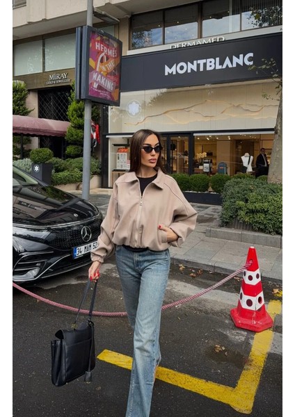 Kadın Kaşe Bomber Ceket modelleri