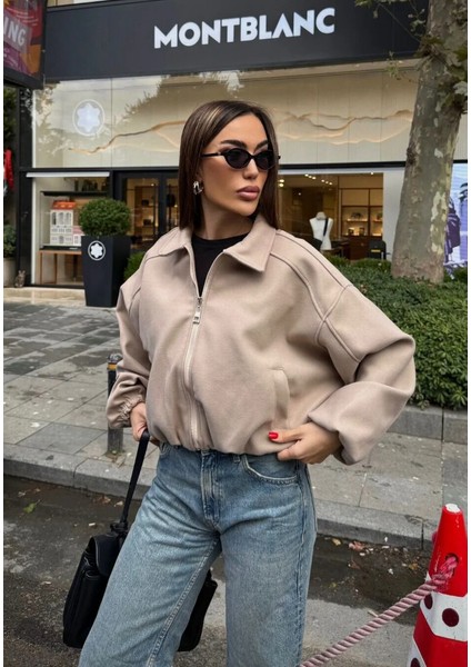 Kadın Kaşe Bomber Ceket indirimleri