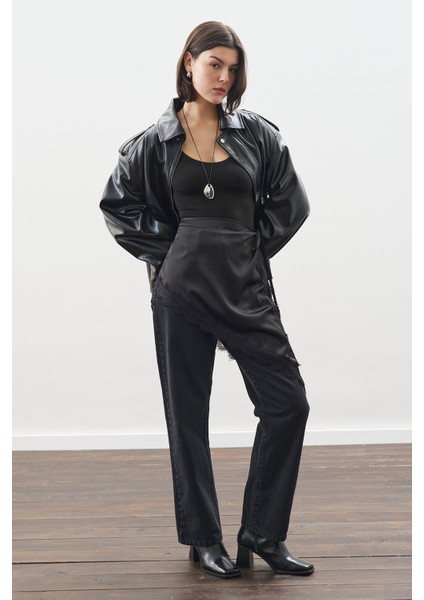 Dantel Şeritli Bel Aksesuar Siyah fiyatları