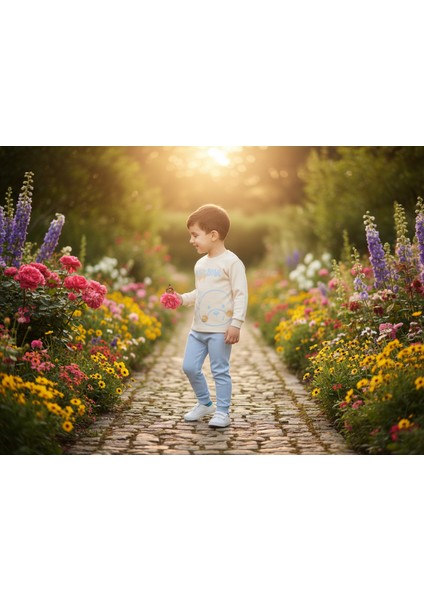 Unisex My Teddy Bear Yazılı Mevsimlik Pamuklu Alt Üst Takım modelleri