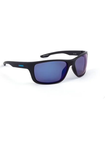 Antares Matte Black & Blue Mirror Polarize Güneş Gözlüğü