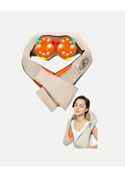 Ergonomik Ovmalı Masaj Aleti – Isıtmalı Yoğurmalı Boyun ve Bel Rahatlatıcı - T417G774-Z19 modelleri