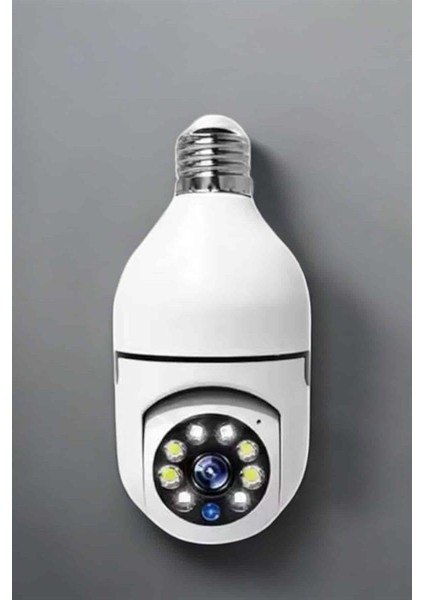 Ampul Görünümlü Güvenlik Kamerası Duylu Wifi Kamerası Dönebilen - M385R035-K52385 modelleri